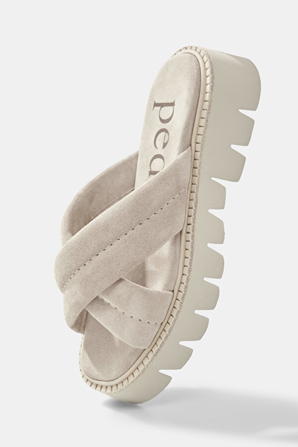 BEIGE SUEDE SLIPPER 6