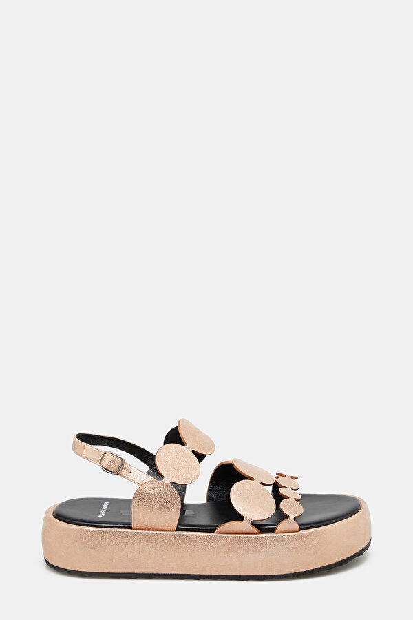 PINK LEATHER SANDALS
