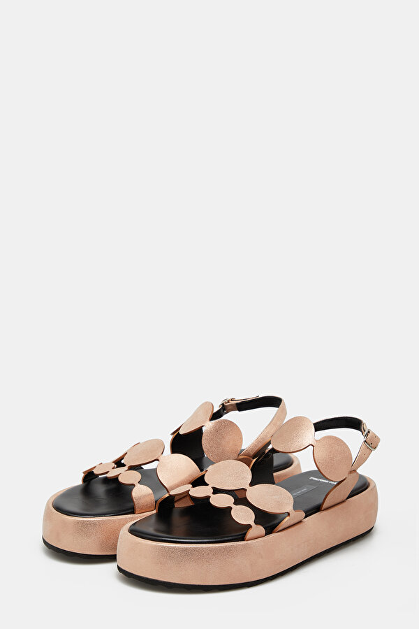 PINK LEATHER SANDALS 2