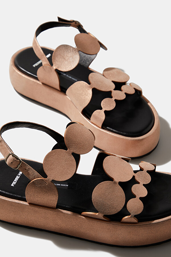 PINK LEATHER SANDALS 6