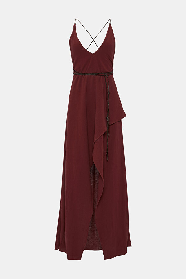 DARK RED DRESS