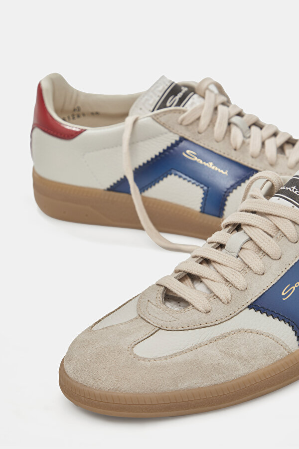 EKRU DERİ SNEAKER 6