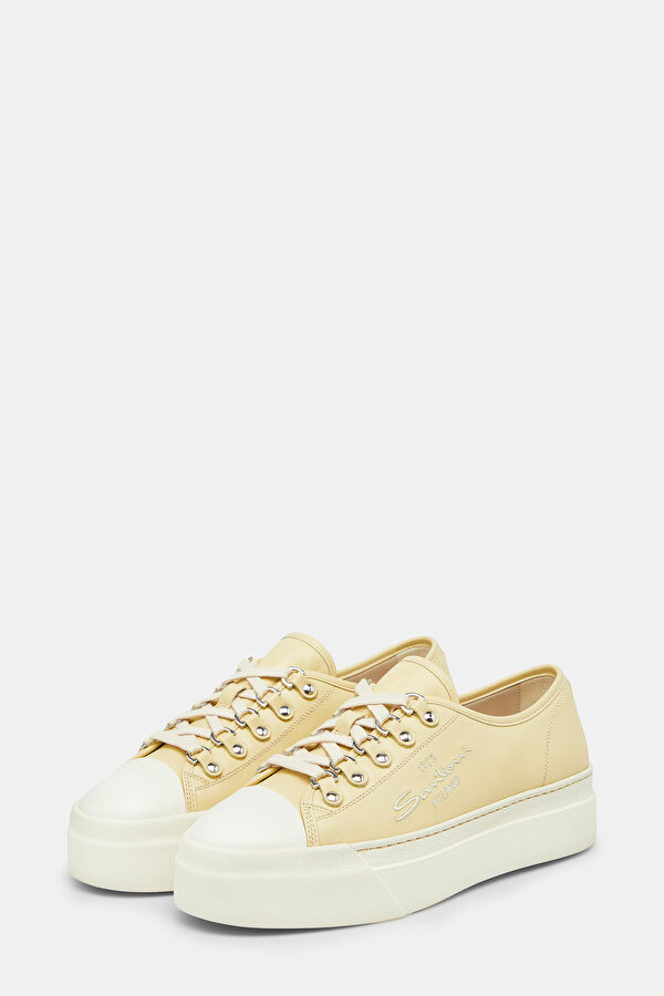 LIGHT YELLOW LEATHER SHOE 2