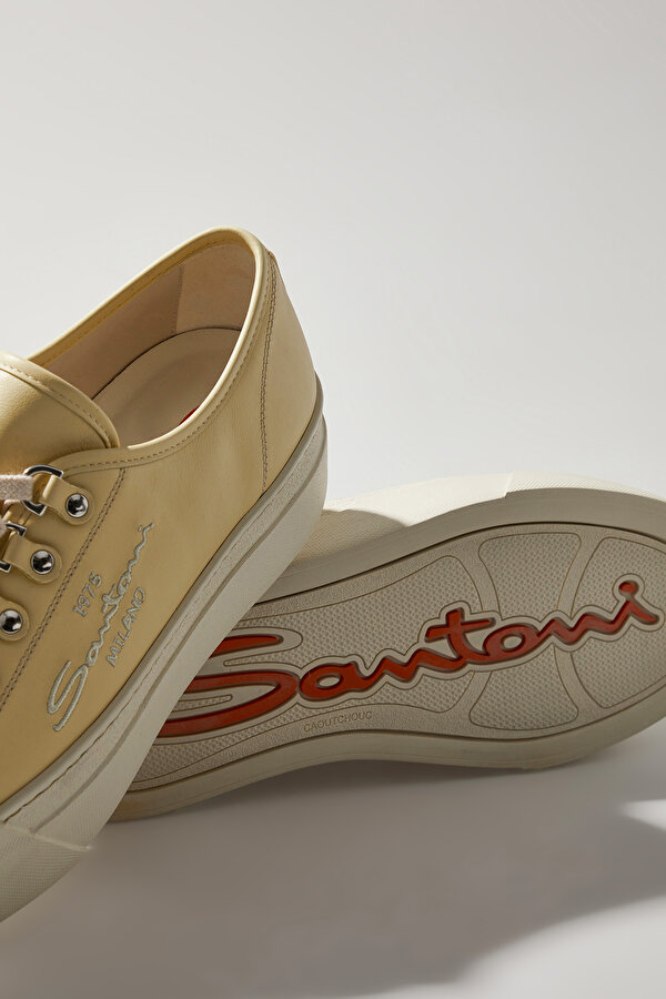LIGHT YELLOW LEATHER SHOE 6