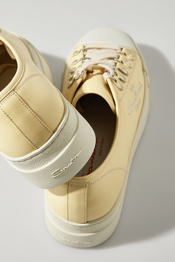 LIGHT YELLOW LEATHER SHOE 7