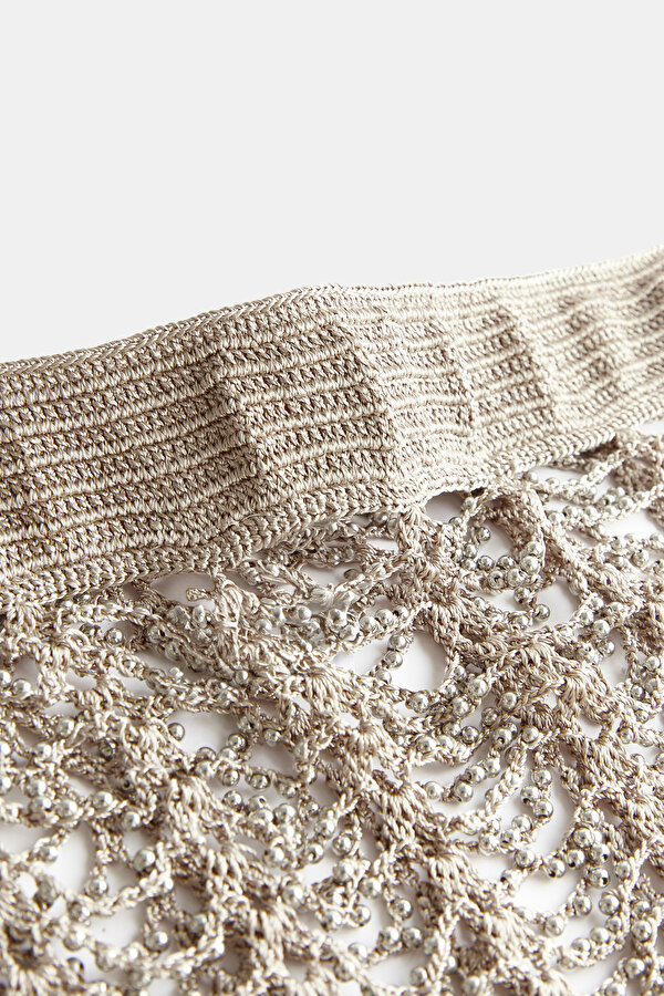 SILVER KNITTING DESIGN SKIRT 6