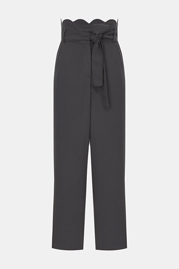 DARK GREY WIDE LEG TROUSERS