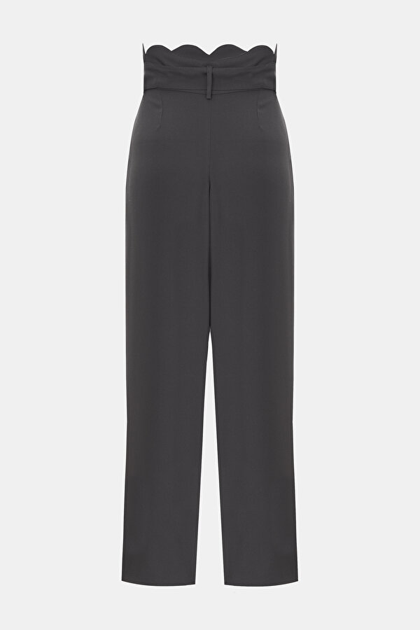 DARK GREY WIDE LEG TROUSERS 2
