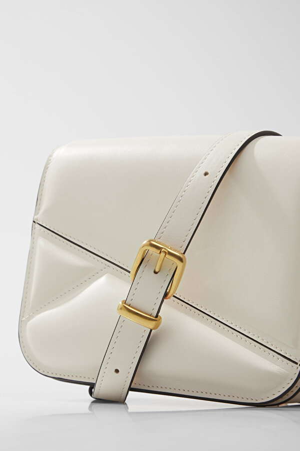 ECRU LEATHER BAG 6