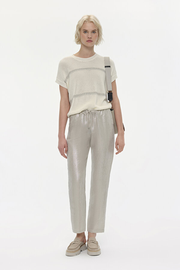 SAND SKINNY LEG TROUSERS