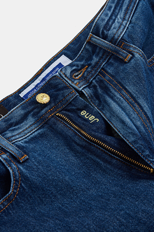 DARK NAVY BLUE STRAIGHT CUT TROUSERS 7