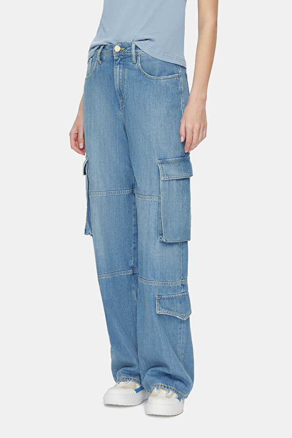 LIGHT BLUE WIDE LEG TROUSERS 2
