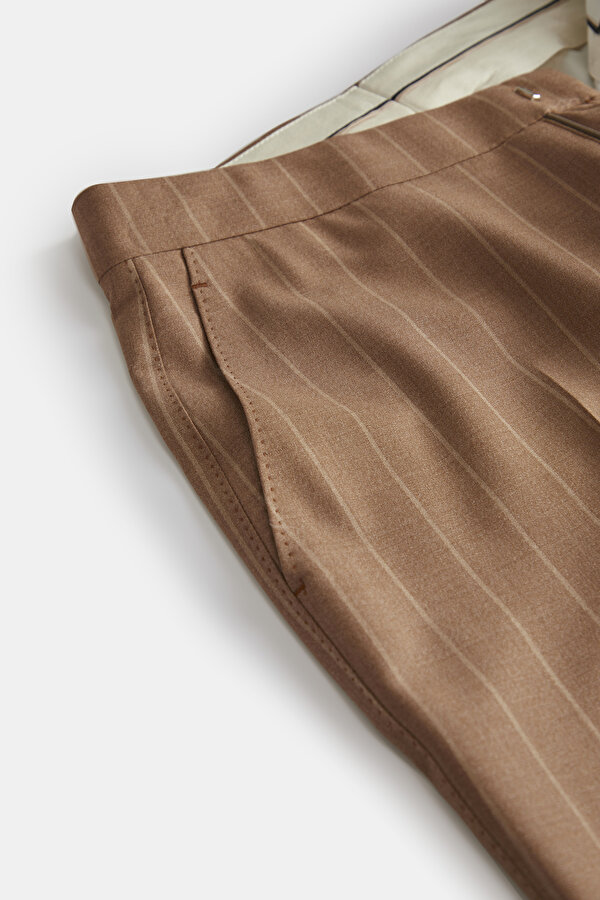 BROWN WIDE LEG TROUSERS 7