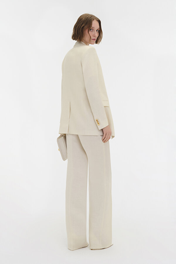 NATURAL SURPLICE NECKLINE (CROSS-OVER NECKLINE) JACKET 2