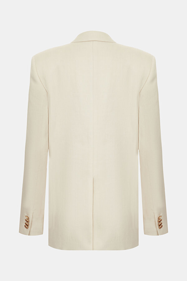 NATURAL SURPLICE NECKLINE (CROSS-OVER NECKLINE) JACKET 6