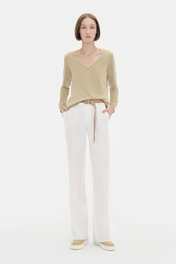WHITE SKINNY LEG TROUSERS