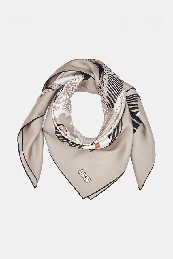 BEIGE TWILL SCARF 2