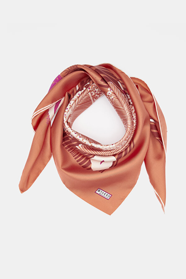 ORANGE TWILL SCARF 2