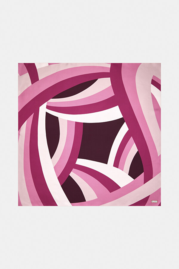 DAMSON GEOMETRIC DESIGN TWILL SCARF