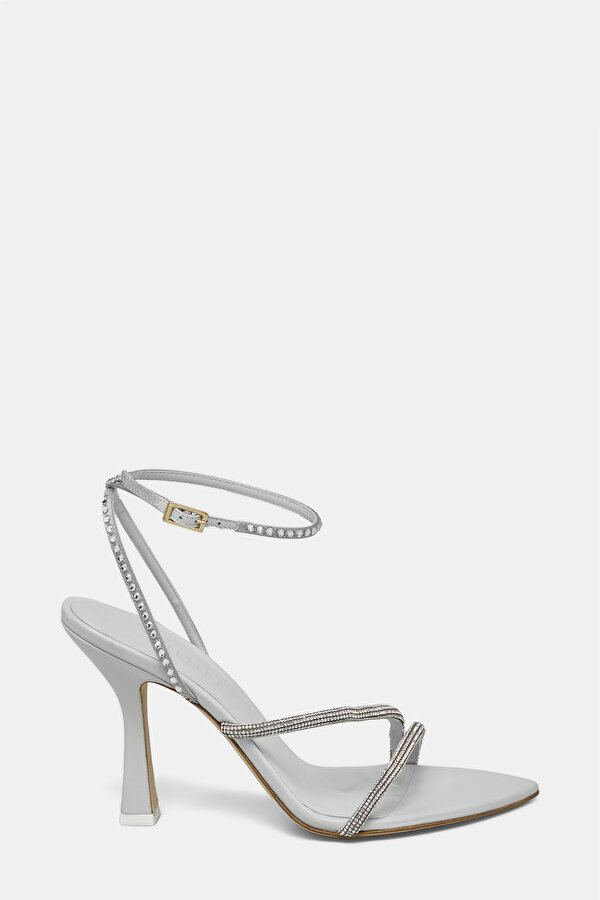 LIGHT GREY JEWELLED SHOE