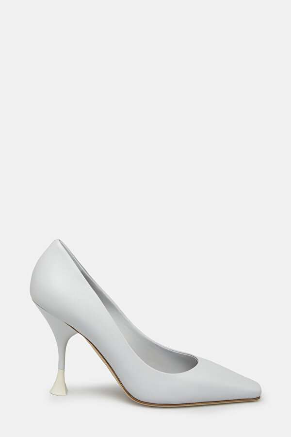 GREY LEATHER SHOES