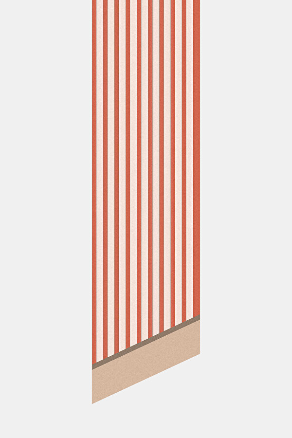 BEIGE OBJECT DESIGN TWILL FOULARD 2