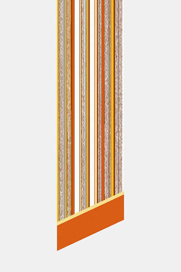 ORANGE TWILL FOULARD 2