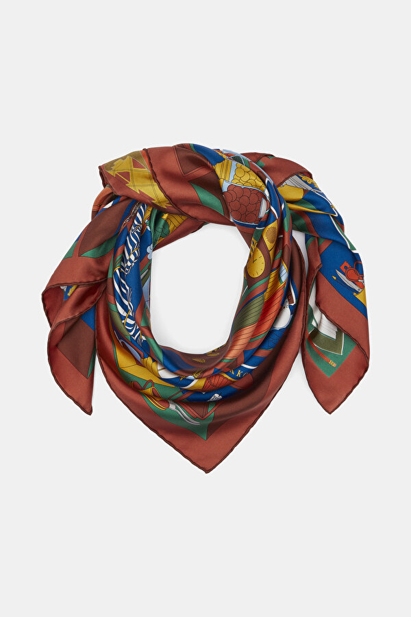 GREEN OBJECT DESIGN TWILL SCARF 2