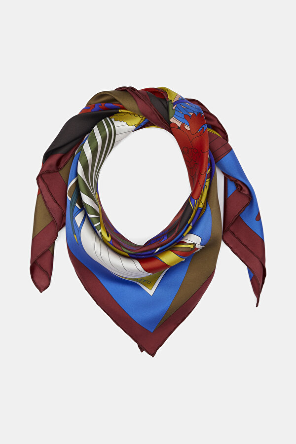 BLUE OBJECT DESIGN TWILL SCARF 2