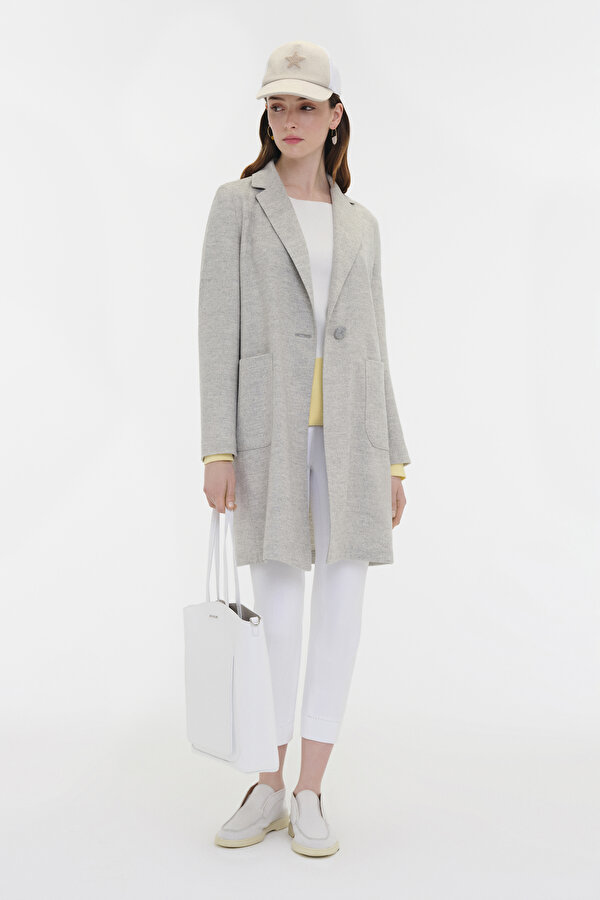 GRAY MELANGE JACKET