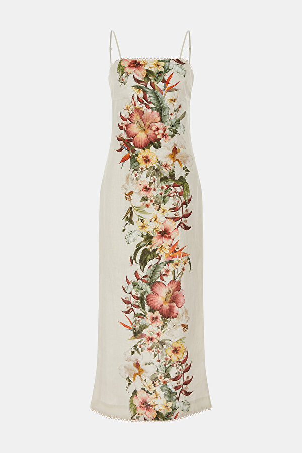MULTICOLOR MIDI DRESS