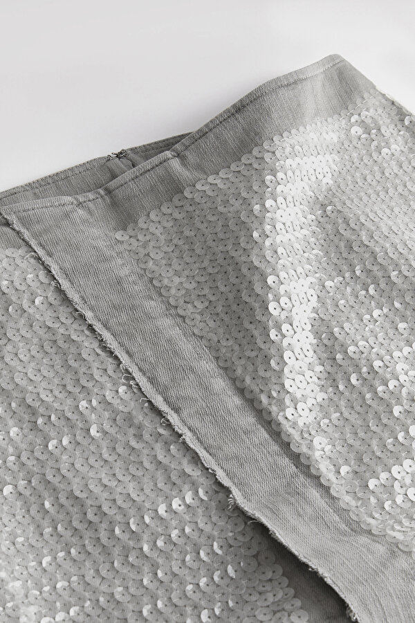 GREY MİDİ SKIRT 6