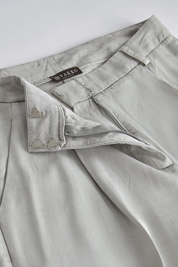 GREY WIDE LEG TROUSERS 6