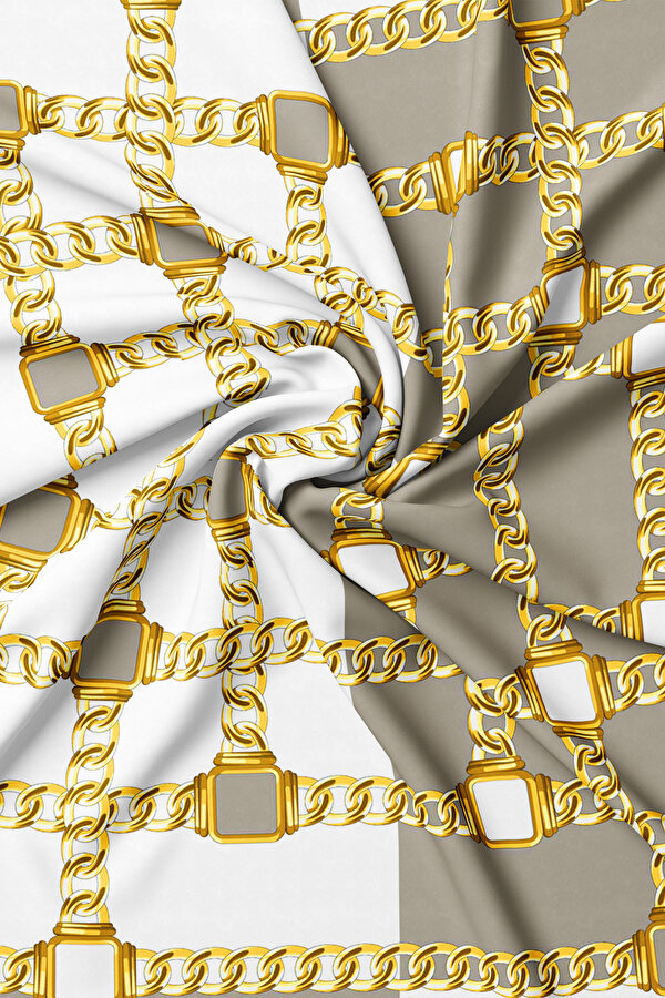 MINK OBJECT DESIGN TWILL SCARF 2