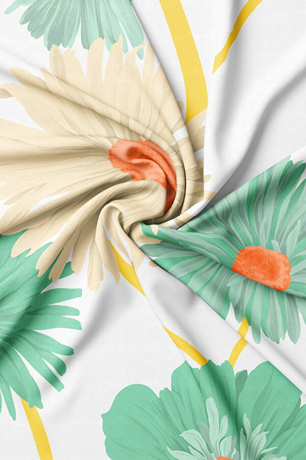 MINT TWILL SCARF 2
