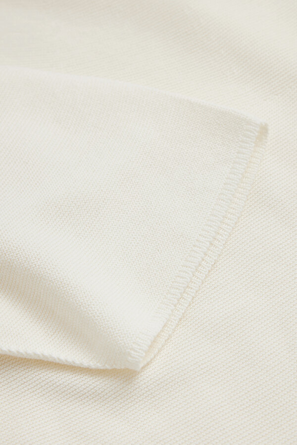 ECRU BOAT NECK JERSEY 7