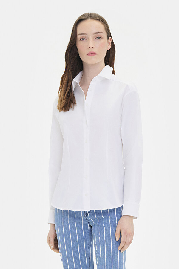 WHITE LONG SLEEVE SHIRT