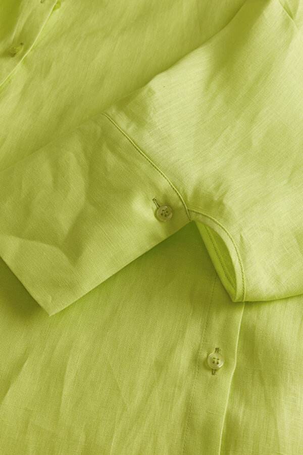 GREEN LONG SLEEVE ASYMMETRIC DRESS 12