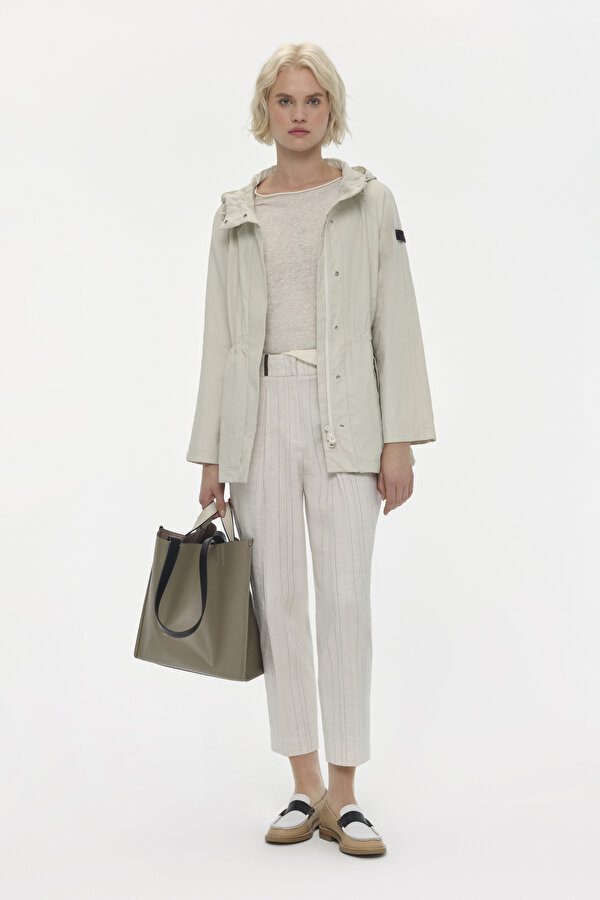 ECRU LINEN LIGHT OVERCOAT
