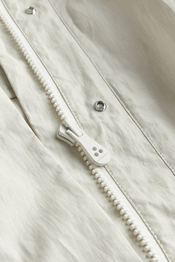 ECRU LINEN LIGHT OVERCOAT 6