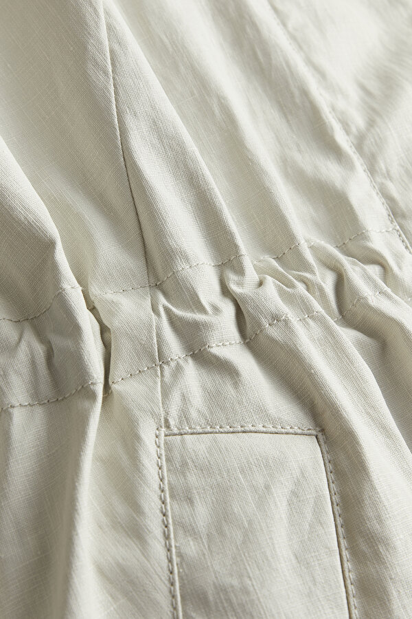 ECRU LINEN LIGHT OVERCOAT 7