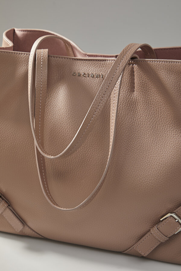 BEIGE LEATHER BAG 7
