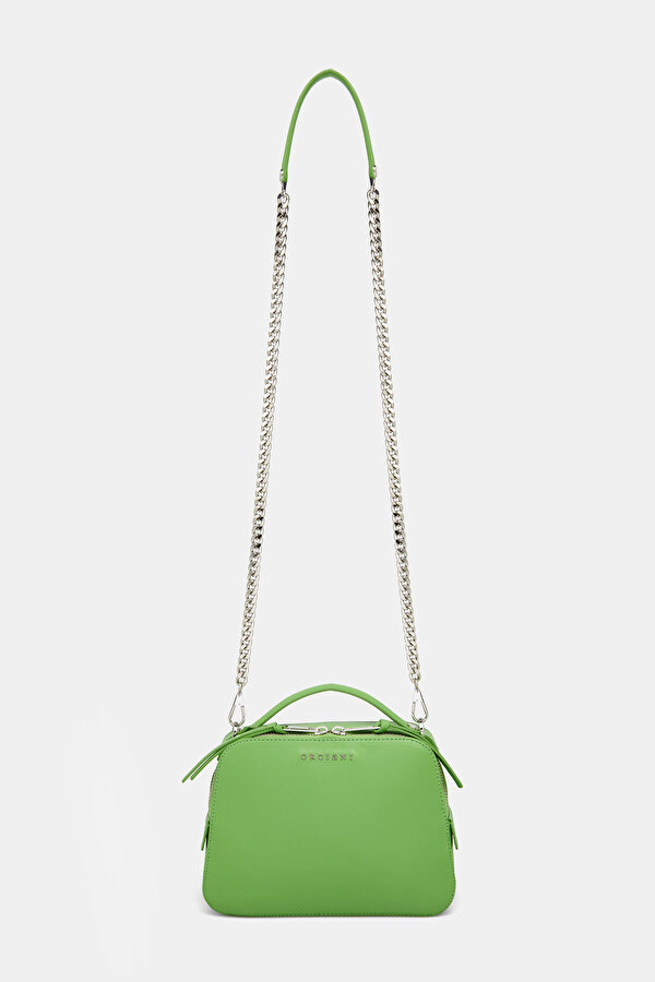 Women Green Orcıanı Leather Bag