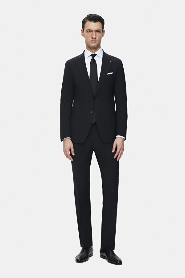 BLACK WOOL SUIT