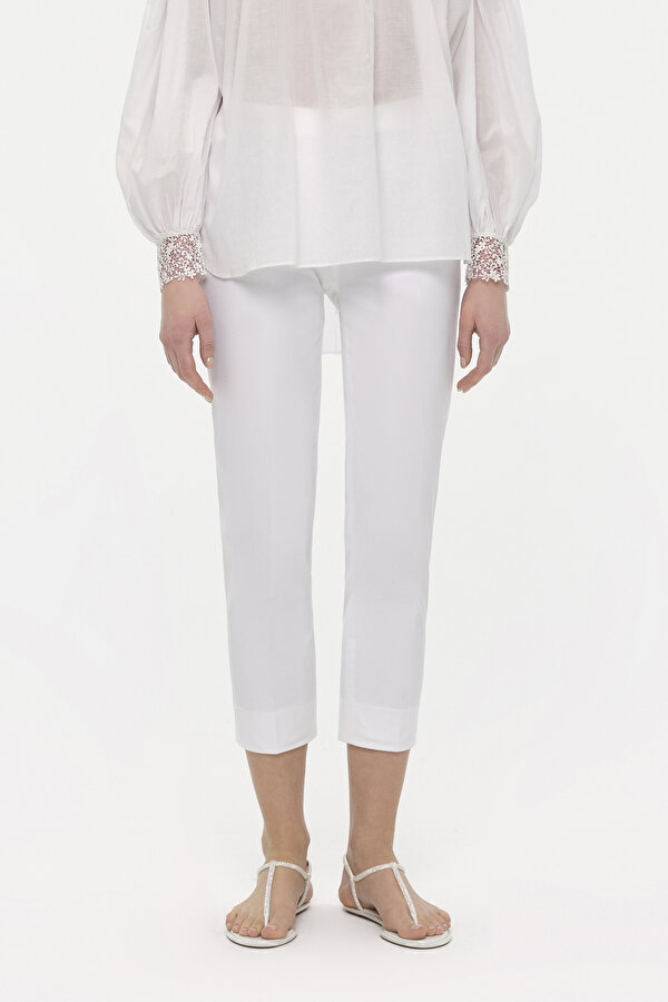 WHITE SKINNY LEG TROUSERS 2