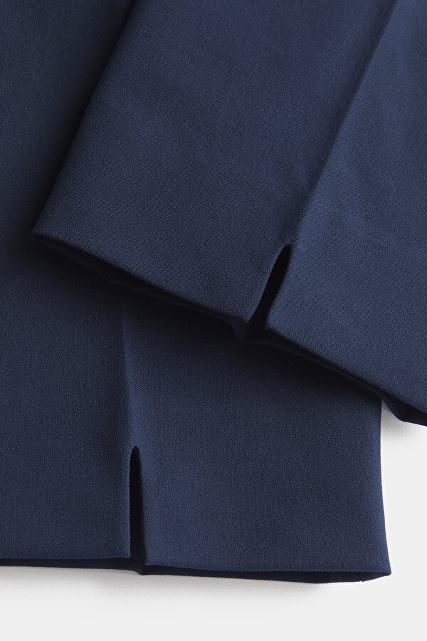 NAVY BLUE SKINNY LEG TROUSERS 6