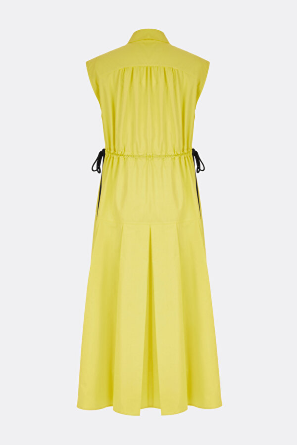 LIGHT YELLOW SLEEVELESS DRESS 7
