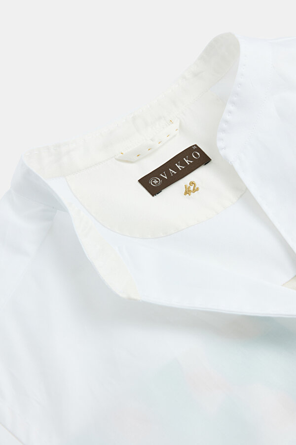 CINNAMON MANDARIN COLLAR LONG SLEEVE BLOUSE 7
