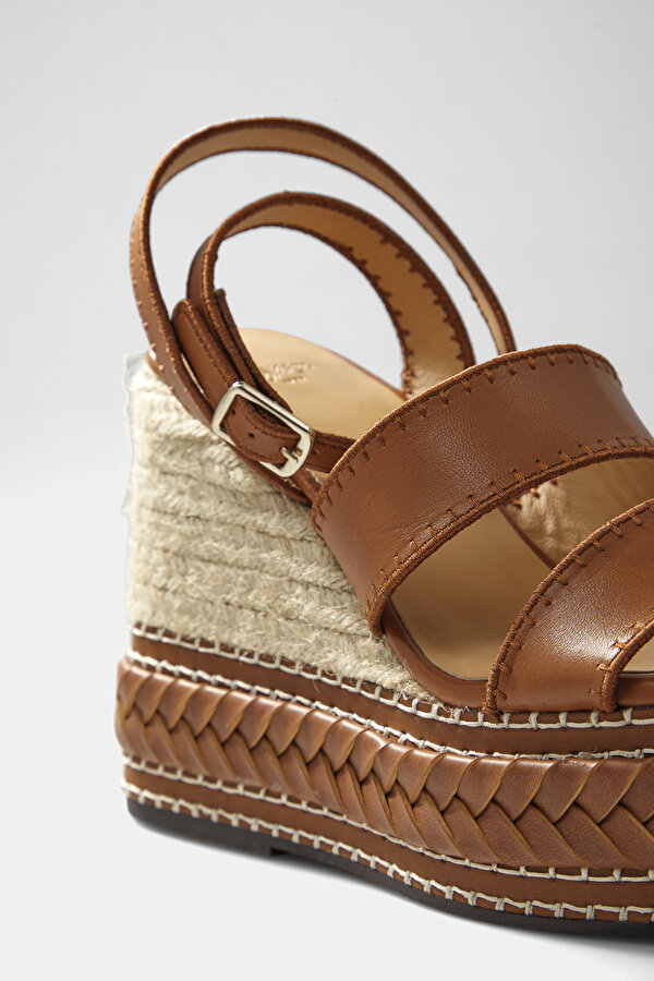 NATURAL RAFFIA SHOE 6