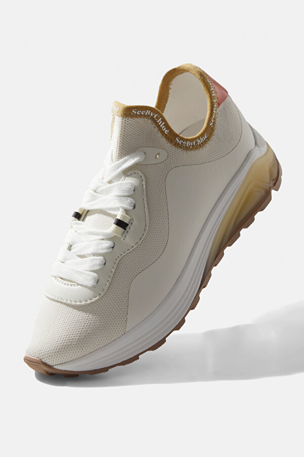 EKRU DERİ SNEAKER 6